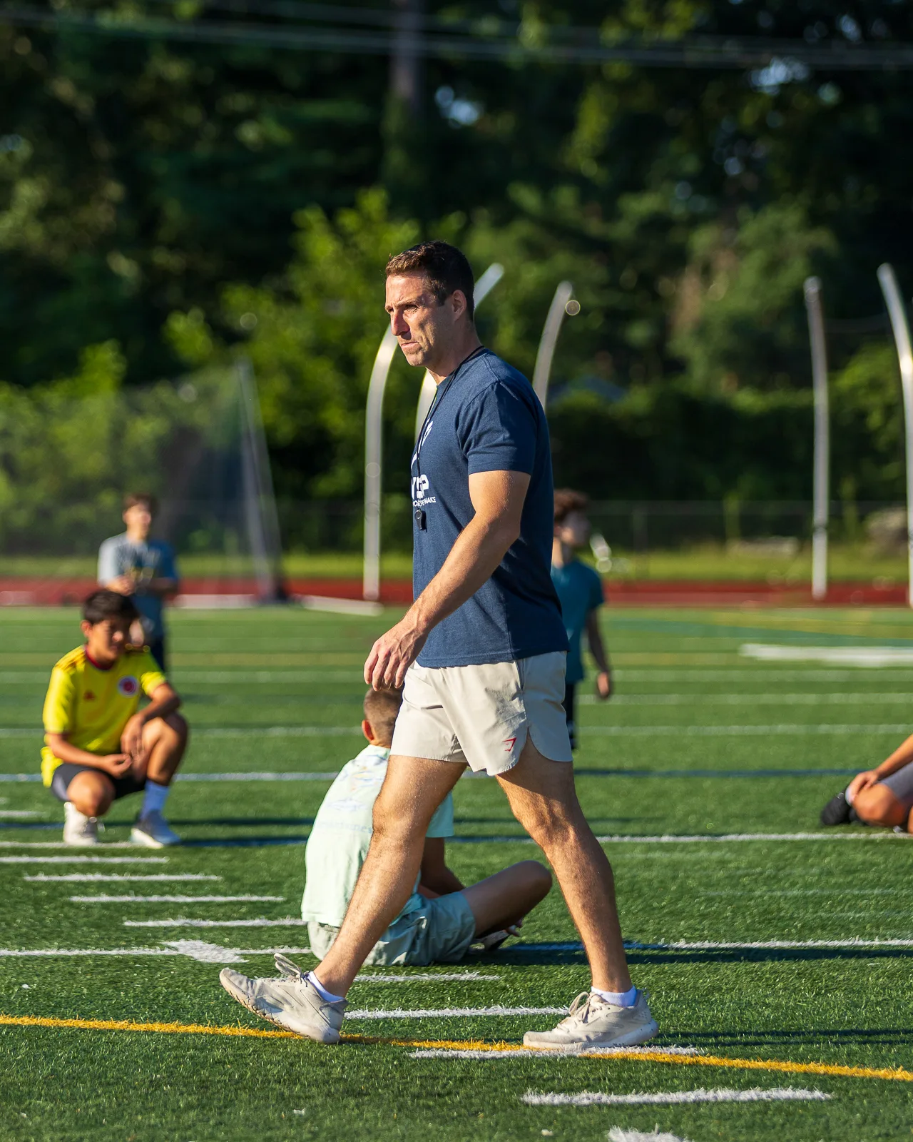 Coach leading the field session