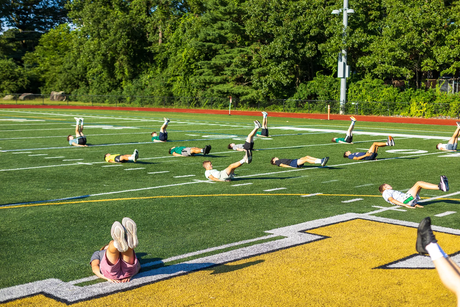 Group mobility work on the field
