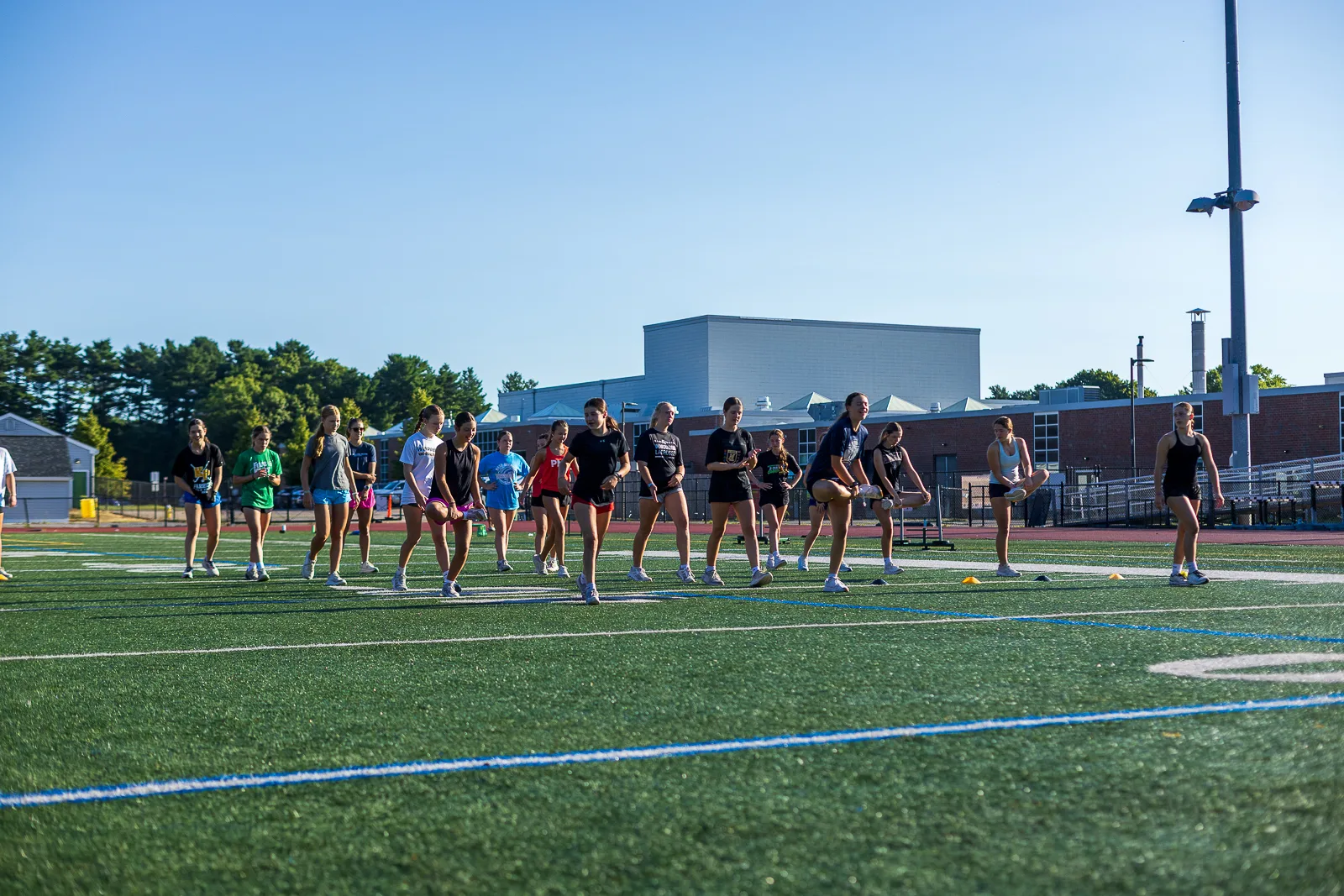 Camp group across the training field