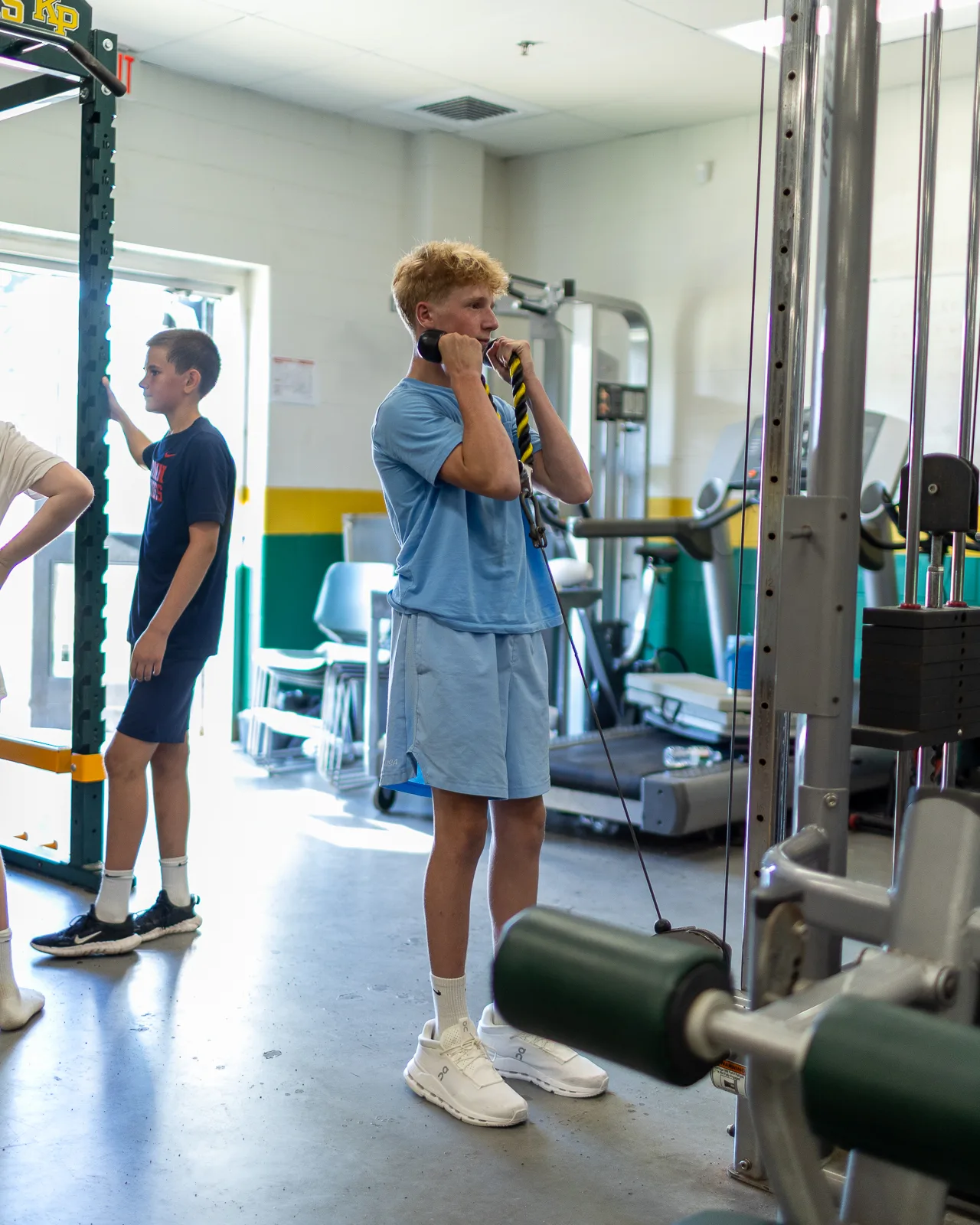 Training with a dumbbell