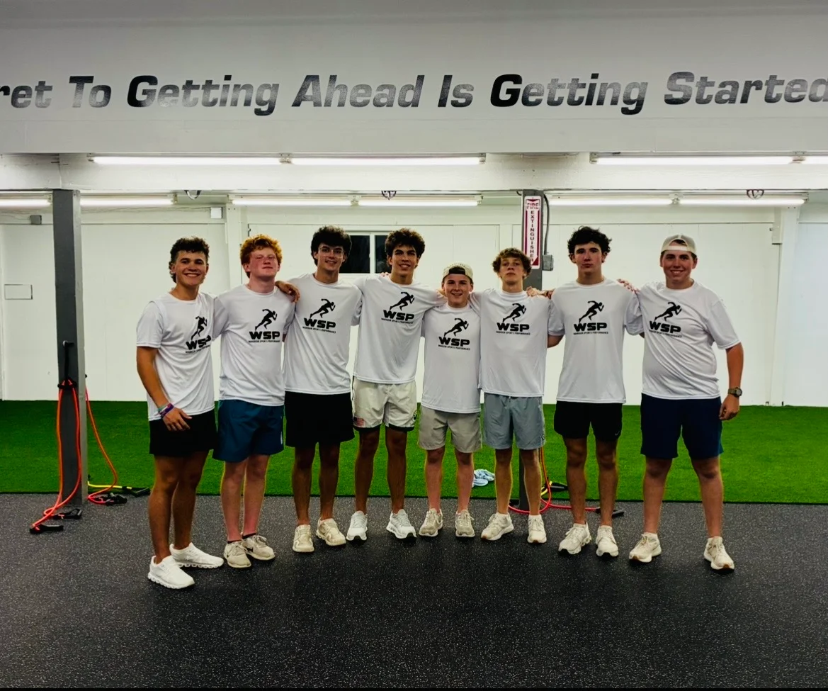 Team training group together at Warrior Sports Performance